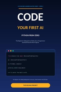 Code Your First AI: Python from Zero: The Beginner's Blueprint to Think Like a Programmer and Build Real AI Mini-Projects cover
