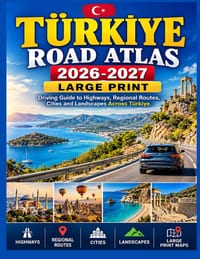 Türkiye Road Atlas 2026-2027 Large Print: Driving Guide to Highways, Regional Routes, Cities and Landscapes Across Türkiye. cover