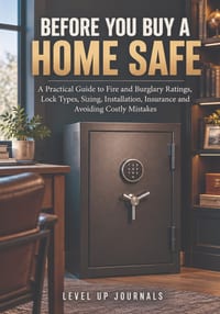 Before You Buy a Home Safe: A Practical Guide to Fire and Burglary Ratings, Lock Types, Sizing, Installation, Insurance and Avoiding Costly Mistakes cover