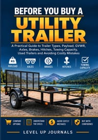 Before You Buy a Utility Trailer: A Practical Guide to Trailer Types, Payload, GVWR, Axles, Brakes, Hitches, Towing Capacity, Used Trailers and Avoidi cover