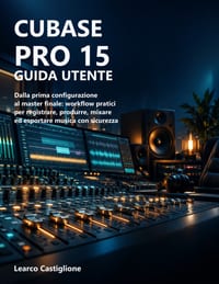 Cubase Pro 15 Guida Utente: Dalla prima configurazione al master finale: workflow pratici per registrare, produrre, mixare ed esportare musica con sic cover