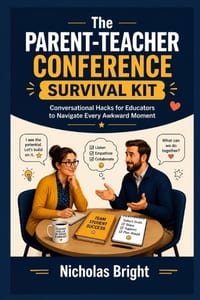 The Parent-Teacher Conference Survival Kit: Conversational Hacks for Educators to Navigate Every Awkward Moment (A Guide for Teachers) cover