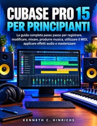 Cubase Pro 15 Per Principianti: La guida completa passo passo per registrare, modificare, mixare, produrre musica, utilizzare il MIDI, applicare effet cover