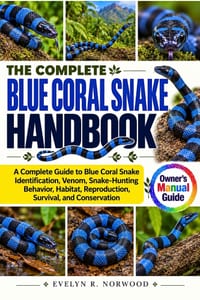The Complete Blue Coral Snake Handbook: A Complete Guide to Blue Coral Snake Identification, Venom, Snake-Hunting Behavior, Habitat, Reproduction, Sur cover
