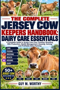 The Complete Jersey Cow Keepers Handbook: DAIRY CARE ESSENTIALS: A Complete Guide to Jersey Cow Care, Feeding, Breeding, Milk Production, Health Manag cover