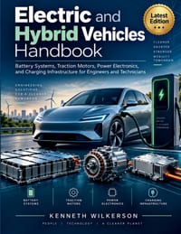 Electric and Hybrid Vehicles Handbook: Battery Systems, Traction Motors, Power Electronics, and Charging Infrastructure for Engineers and Technicians cover