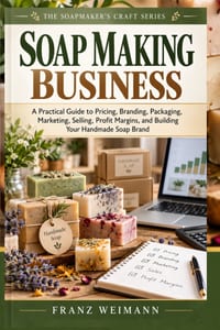 Soap Making Business: A Practical Guide to Pricing, Branding, Packaging, Marketing, Selling, Profit Margins, and Building Your Handmade Soap Brand (Th cover