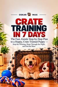 Crate Training in 7 Days: he Fast, Gentle Step-by-Step Plan to a Happy, Crate-Trained Puppy - Stop the Whining, Sleep Through the Night, and End the M cover