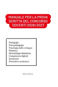 Manuale per la prova scritta del concorso docenti 2026/2027 cover