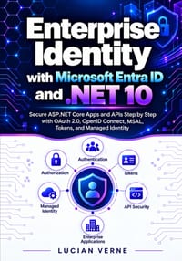 Enterprise Identity with Microsoft Entra ID and .NET 10: Secure ASP.NET Core Apps and APIs Step by Step with OAuth 2.0, OpenID Connect, MSAL, Tokens, cover