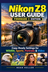 Nikon Z8 User Guide: Firmware 3 Edition: Copy-Ready Settings for Wildlife, Sports, Portraits & Video cover