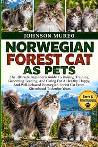 Norwegian Forest Cat as Pets: The Ultimate Beginner's Guide To Raising, Training, Grooming, Feeding, And Caring For A Healthy, Happy, And Well-Behaved cover