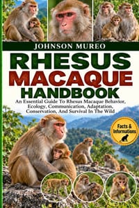 Rhesus Macaque Handbook: An Essential Guide To Rhesus Macaque Behavior, Ecology, Communication, Adaptation, Conservation, And Survival In The Wild cover
