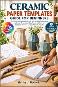 Ceramic Paper Templates Guide For Beginners: The Fully Illustrated Guide with Step-by-Step Instructions to Create Dimensional Clay Forms and More for cover