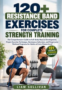120+ Resistance Band Exercises for Complete Strength Training: The Comprehensive Guide to Full-Body Muscle Development, Proper Exercise Technique, Res cover