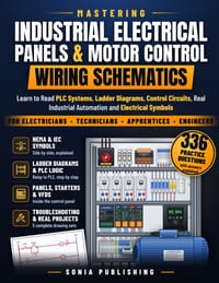 Mastering Industrial Electrical Panels & Motor Control Wiring Schematics: Learn to Read PLC Systems, Ladder Diagrams, Control Circuits, Real Industria cover