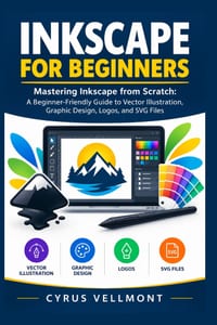 Inkscape for Beginners: Mastering Inkscape from Scratch: A Beginner-Friendly Guide to Vector Illustration, Graphic Design, Logos, and SVG Files cover