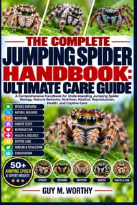 The Complete Jumping Spider Handbook: ULTIMATE CARE GUIDE: A Comprehensive Handbook for Understanding Jumping Spider Biology, Natural Behavior, Nutrit cover
