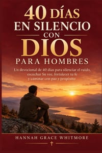 40 Días En Silencio Con Dios Para Hombres: Un devocional de 40 días para silenciar el ruido, escuchar Su voz, fortalecer tu fe y caminar con paz y pro cover
