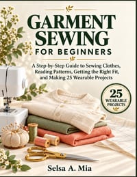 Garment Sewing for Beginners: A Step-by-Step Guide to Sewing Clothes, Reading Patterns, Getting the Right Fit, and Making 25 Wearable Projects cover