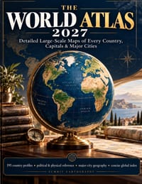 The World Atlas 2027: Detailed Large-Scale Maps of Every Country, Capitals & Major Cities cover