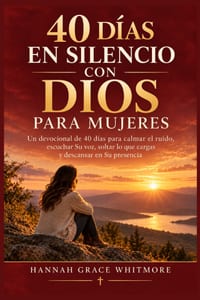 40 Días En Silencio Con Dios Para Mujeres: Un devocional de 40 días para calmar el ruido, escuchar Su voz, soltar lo que cargas y descansar en Su pres cover
