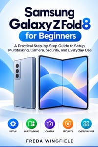 Samsung Galaxy Z Fold8 for Beginners: A Practical Step-by-Step Guide to Setup, Multitasking, Camera, Security, and Everyday Use cover