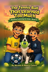 The Tennis Ball That Learned Too Much: Machine Learning for Kids - Book 2 cover
