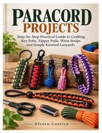 Paracord Projects: Step-by-Step Practical Guide to Crafting Key Fobs, Zipper Pulls, Wrist Straps and Simple Knotted Lanyards cover