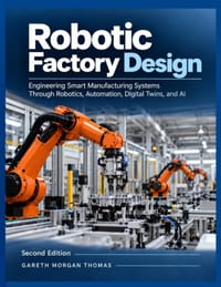 Robotic Factory Design: Engineering Smart Manufacturing Systems Through Robotics, Automation, Digital Twins, and AI cover