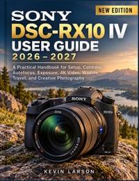 Sony Dsc-Rx10 IV User Guide 2026 2027: A Practical Handbook for Setup, Controls, Autofocus, Exposure, 4K Video, Wildlife, Travel, and Creative Photogr cover