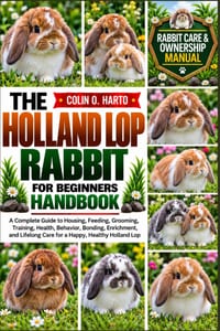 The Holland Lop Rabbit for Beginners Handbook: A Complete Guide to Housing, Feeding, Grooming, Training, Health, Behavior, Bonding, Enrichment, and Li cover