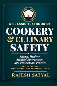 A Classic Textbook of Cookery & Culinary Safety: Science, Hygiene, Medical Emergencies, and Professional Practice cover