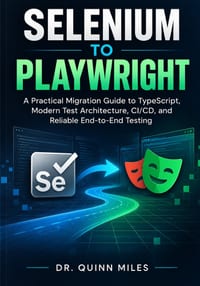 Selenium to Playwright: A Practical Migration Guide to TypeScript, Modern Test Architecture, CI/CD, and Reliable End-to-End Testing cover