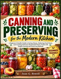 Canning and Preserving for the Modern Kitchen: A Beginner-Friendly Guide to Saving Money, Reducing Food Waste, and Creating Delicious Homemade Pantry cover