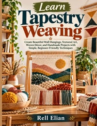 Learn Tapestry Weaving: Create Beautiful Wall Hangings, Textured Art, Woven Décor, and Handmade Projects with Simple, Beginner-Friendly Techniques cover