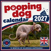 Pooping Dog Calendar 2027: Funny Agenda Gifts For Men. The Funniest and Most Unusual Gift for Friends, Dad, and Work Colleagues, a Hilarious Gift Idea cover