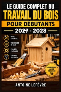 Le Guide Complet Du Travail Du Bois Pour Débutants 2027 - 2028: Outils essentiels, gestes précis, assemblages faciles et projets illustrés pour réalis cover