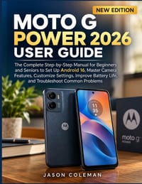 Moto G Power 2026 User Guide: The Complete Step-by-Step Manual for Beginners and Seniors to Set Up Android 16, Master Camera Features, Customize Setti cover