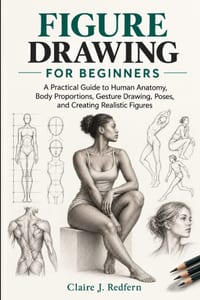 Figure Drawing for Beginners: A Practical Guide to Human Anatomy, Body Proportions, Gesture Drawing, Poses, and Creating Realistic Figures cover
