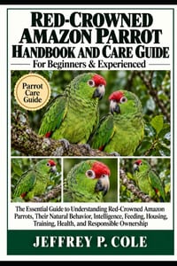 Red-Crowned Amazon Parrot Handbook and Care Guide: The Essential Guide to Understanding Red-Crowned Amazon Parrots, Their Natural Behavior, Intelligen cover
