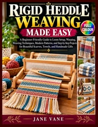 Rigid Heddle Weaving Made Easy: A Beginner-Friendly Guide to Loom Setup, Warping, Weaving Techniques, Modern Patterns, and Step-by-Step Projects for B cover