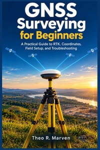 GNSS Surveying For Beginners: A Practical Guide to RTK, Coordinates, Field Setup, and Troubleshooting cover