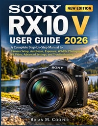 Sony Rx10 V User Guide 2026: A Complete Step-by-Step manual to Camera Setup, Autofocus, Exposure, Wildlife Photography, 4K Video, Advanced Settings, a cover