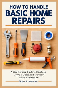 How To Handle Basic Home Repairs: A Step-by-Step Guide to Plumbing, Drywall, Doors, and Everyday Home Maintenance cover