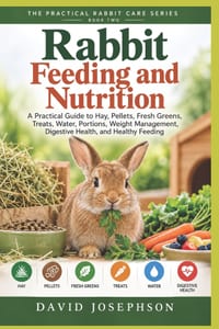 Rabbit Feeding and Nutrition: A Practical Guide to Hay, Pellets, Fresh Greens, Treats, Water, Portions, Weight Management, Digestive Health, and Healt cover