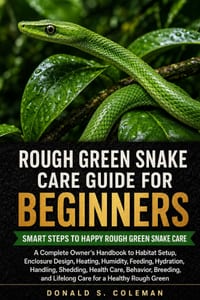 Rough Green Snake Care Guide for Beginners: A Complete Owner's Handbook to Habitat Setup, Enclosure Design, Heating, Humidity, Feeding, Hydration, Han cover