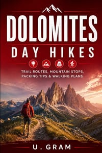 Dolomites Day Hikes: Trail Routes, Mountain Stops, Packing Tips & Walking Plans cover