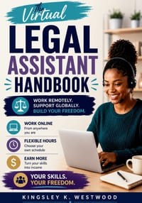 The Virtual Legal Assistant Handbook: A Practical Guide to Launching an International Remote Career Without Relocating, a Law Degree, or Prior Industr cover