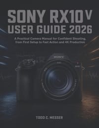 Sony RX10 V User Guide 2026: A Practical Camera Manual for Confident Shooting, from First Setup to Fast Action and 4K Production cover